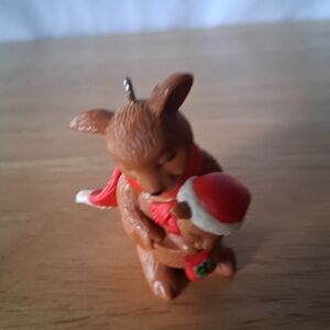 Brown Kangaroo Wuth Joey Christmas Ornament